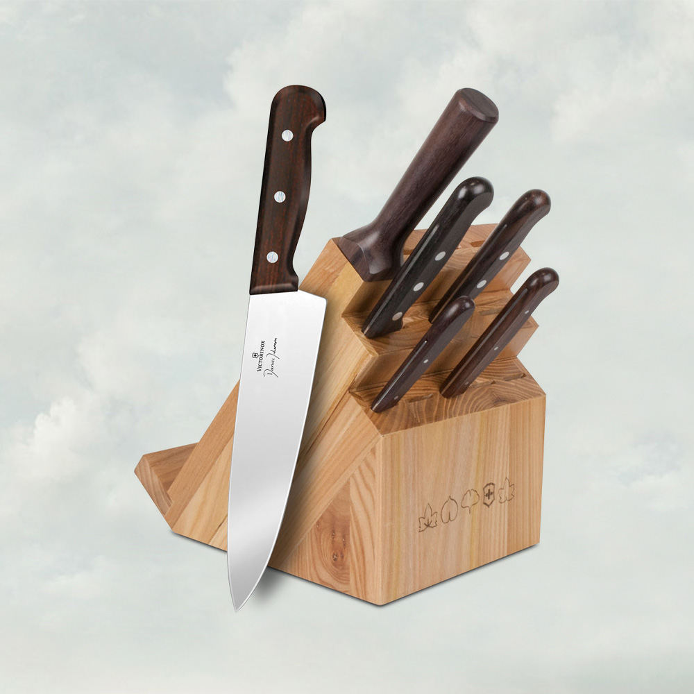 Abbildung: Daniel Humm Edition Messerset – Perfektion und Präzision in jedem einzelnen Messer, das für seine hervorragende Qualität bekannt ist.